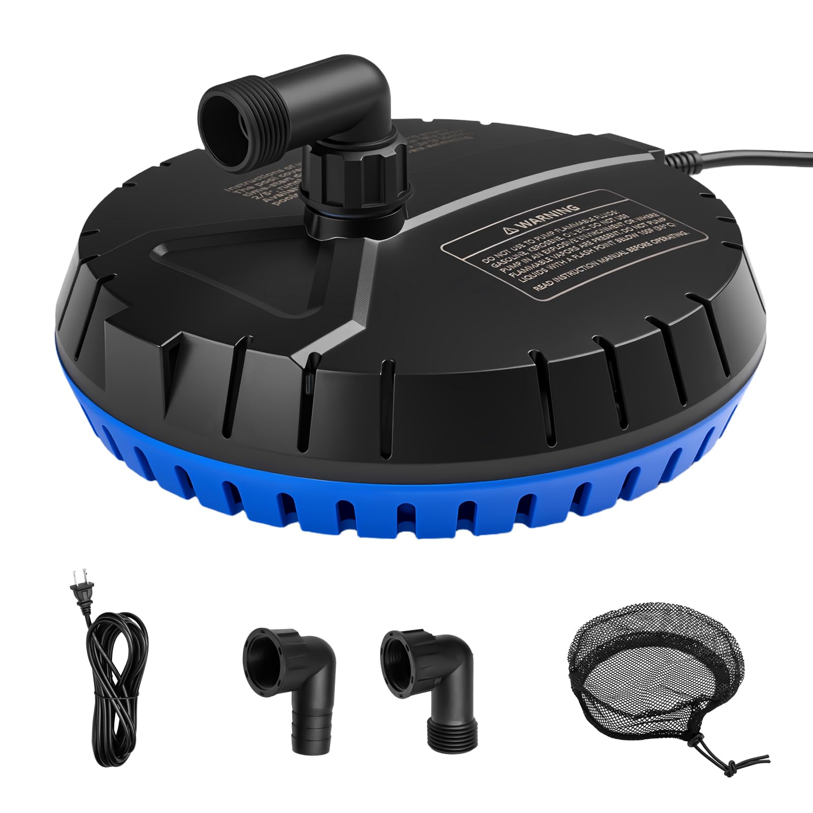 LHUKSGF pool-cover-pump assembly shows quick setup for efficient water removal