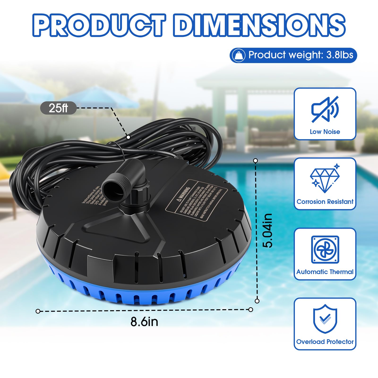 LHUKSGF water-level-detection-function demonstrates auto shutoff to protect cover and conserve power