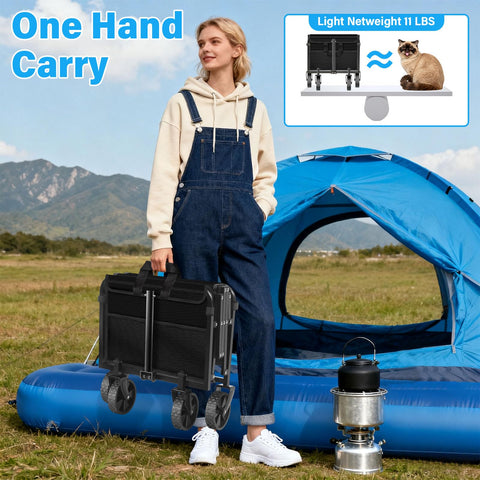 LIAPOTT camping wagon suited for outdoor adventures and picnics.