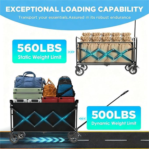 LIAPOTT Wagons front 360-degree wheels enable agile turning in tight spaces.