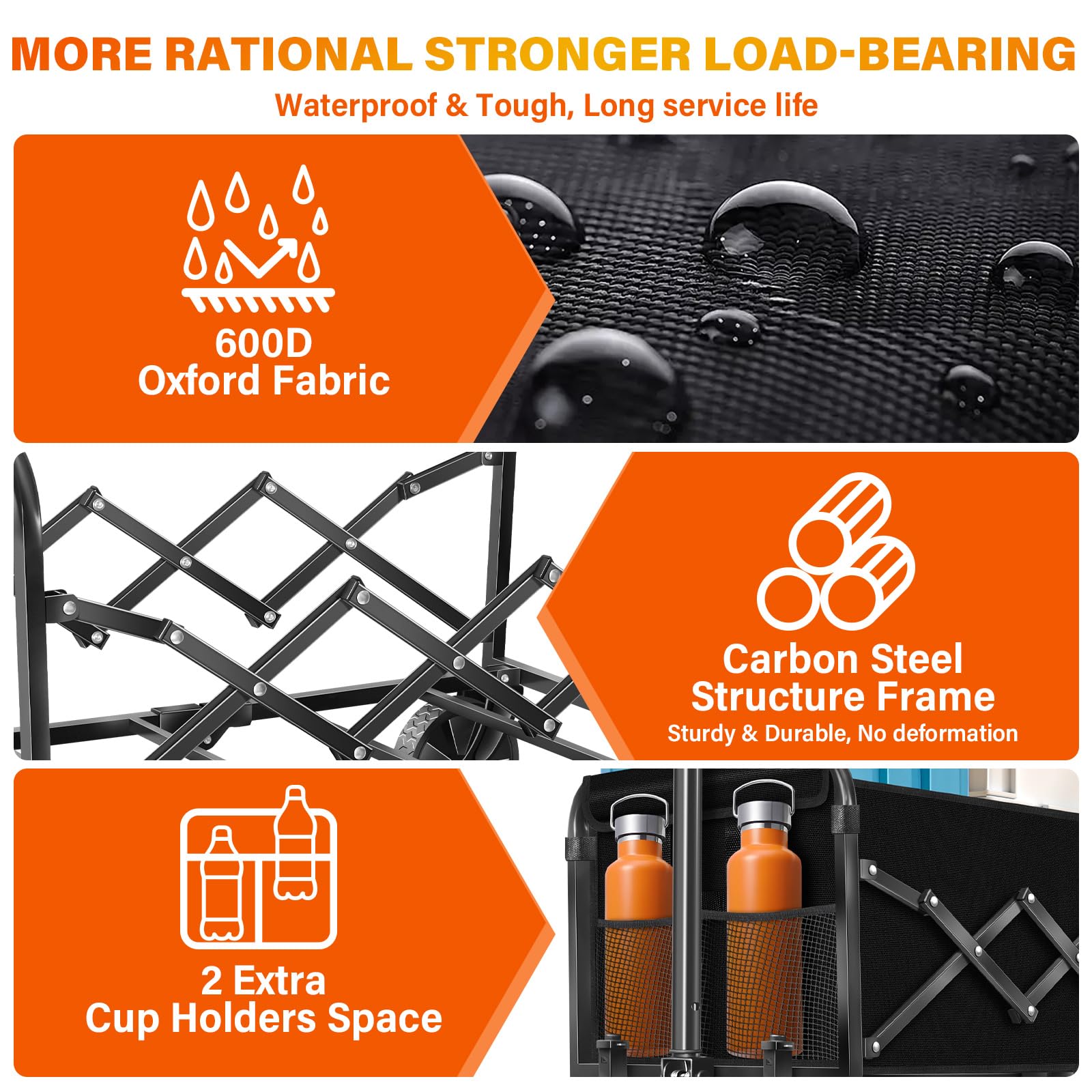 LIAPOTT Wagons removable fabric cleans quickly for easy maintenance