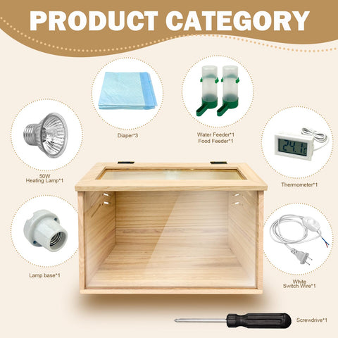 LIAQICHA wooden brooder box detail highlights sturdy materials