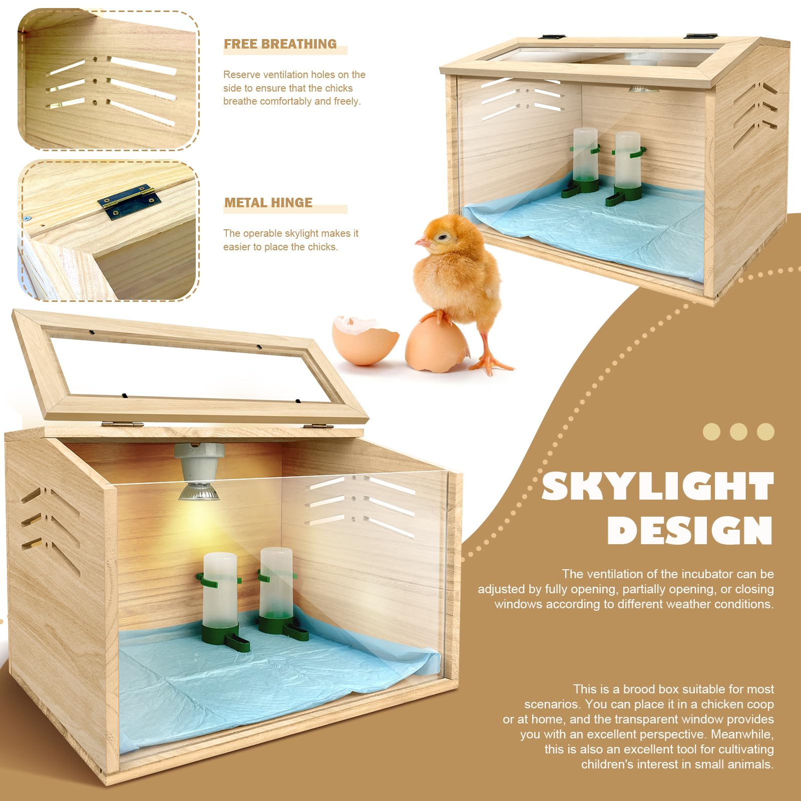 LIAQICHA heat lamp with adjustable temperature control