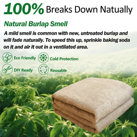 Liaycco burlap roll used in DIY crafts for rustic décor projects