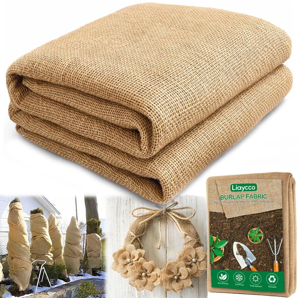 Liaycco burlap roll used as tree wrap to protect trunks while allowing airflow