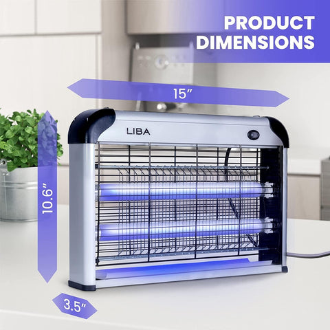 LiBa safety screen protecting fingers while zapping bugs