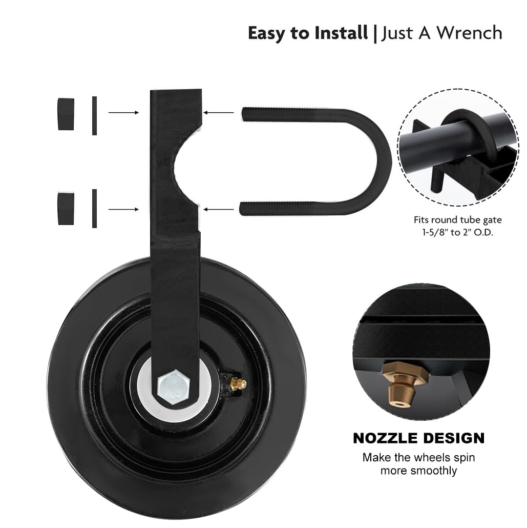 LIBEROLL includes bolts and nuts for quick, secure installation