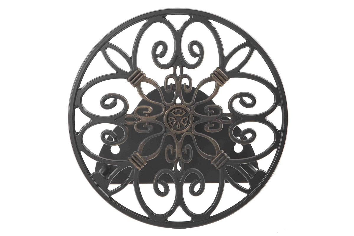 Liberty Garden 670 wall-mounted hose butler with rust-resistant aluminum for neat storage