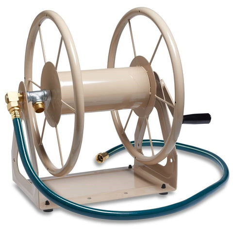 Liberty Garden 703-2 wall-mount hose reel for easy storage and use
