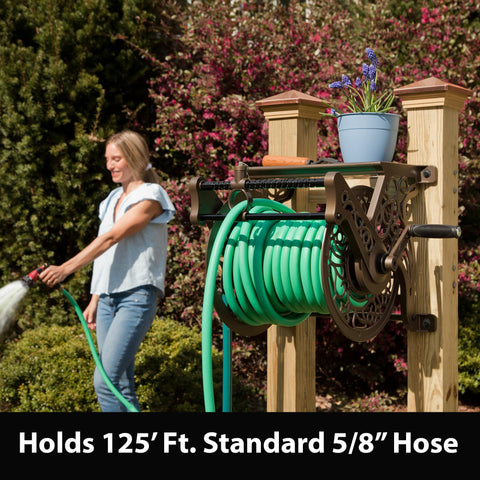 Liberty Garden 707 cast aluminum construction resists rust for outdoor durability