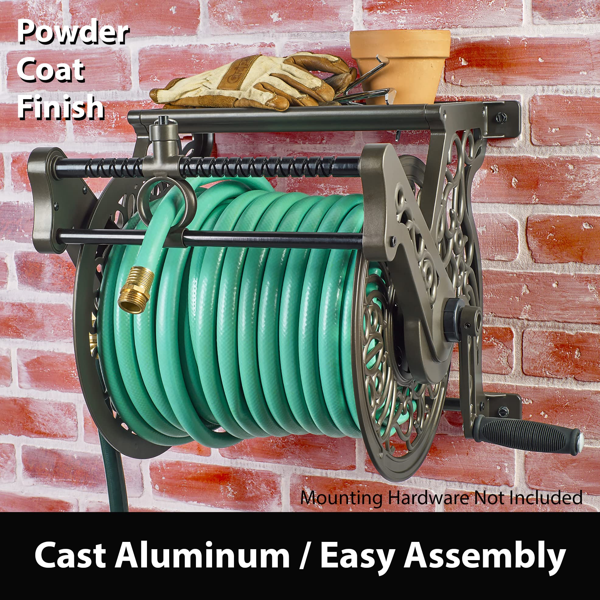 Liberty Garden 707 hose-guide feature supports smooth unrolling and rewinding