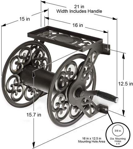 Liberty Garden 708 foldable design for compact storage.