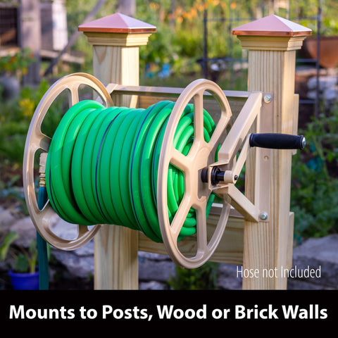 Liberty Garden 709 drum elbow aids smooth extension and rewinding of hose.