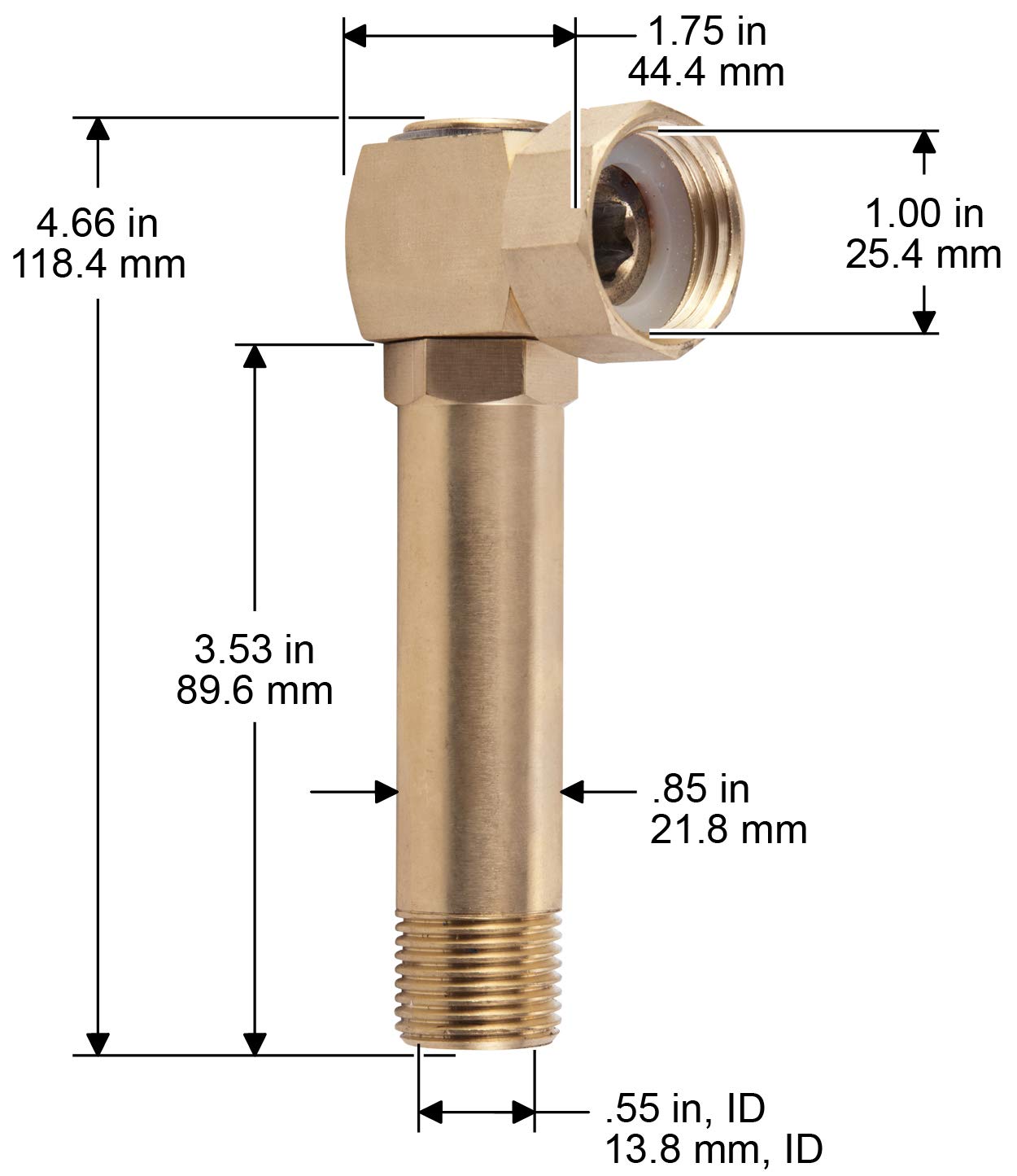 Liberty Garden brass swivel 4007 durability and brass material close-up