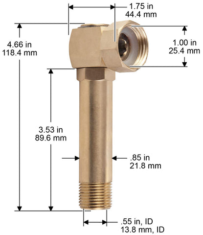 Liberty Garden brass swivel 4007 durability and brass material close-up