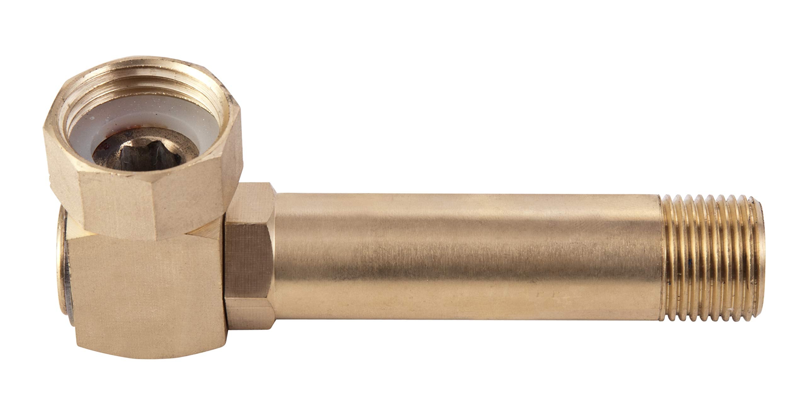 Liberty Garden brass swivel 4007 front view, durable replacement part for reels