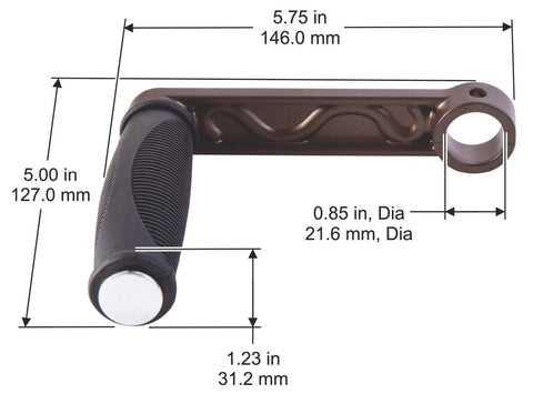 Liberty Garden crank arm replacement bronze finish adds classic look and weather resistance.
