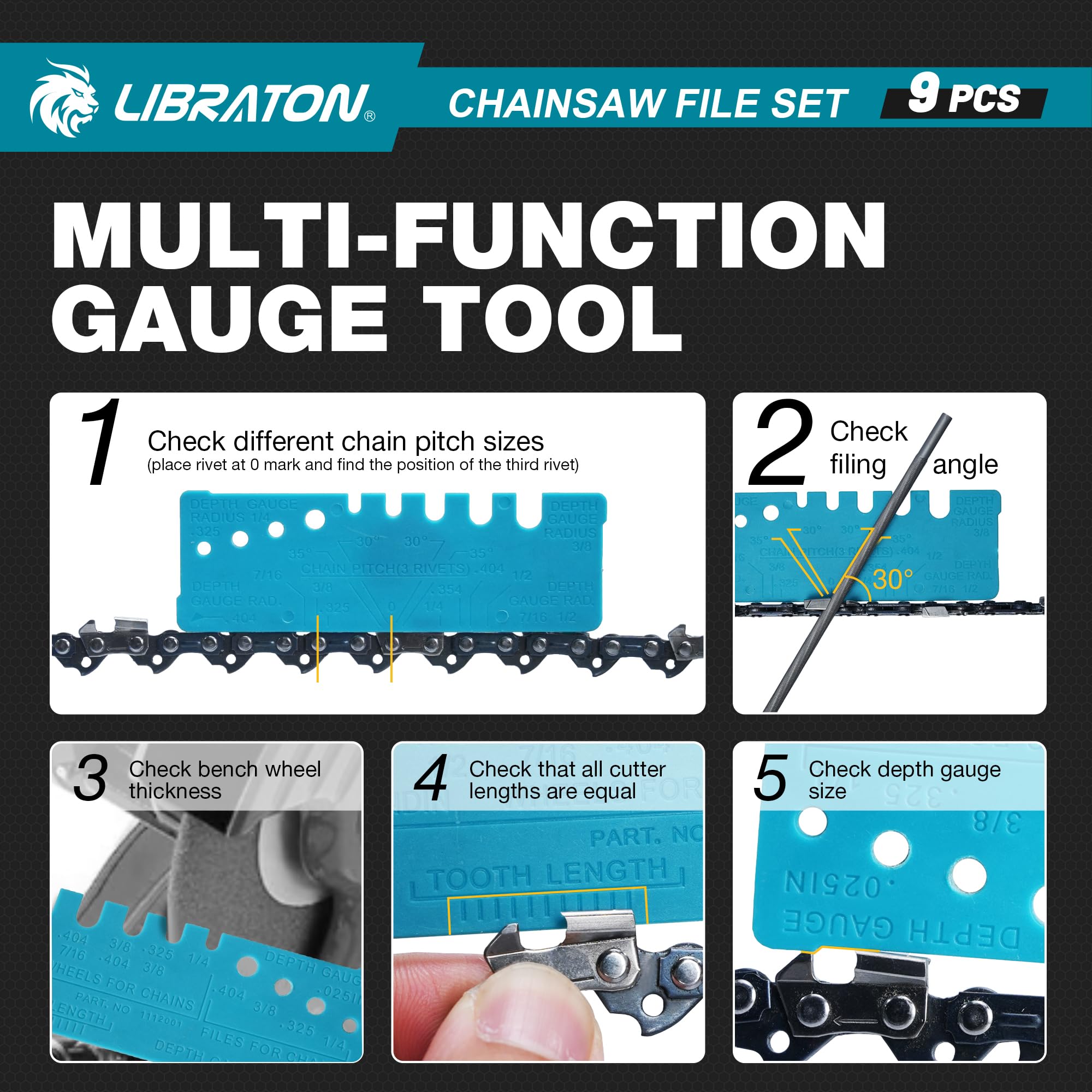 LIBRATON filing guide tool supports precise tooth alignment.