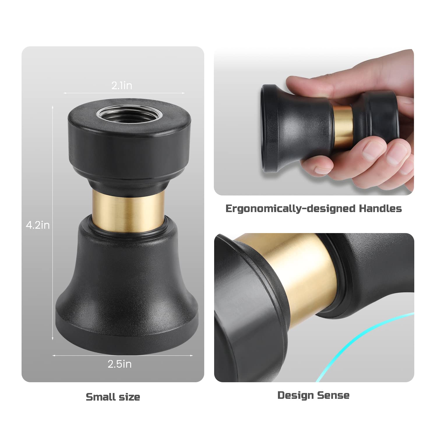Lichamp nozzle with adjustable spray pattern for versatile use on cars and gardens