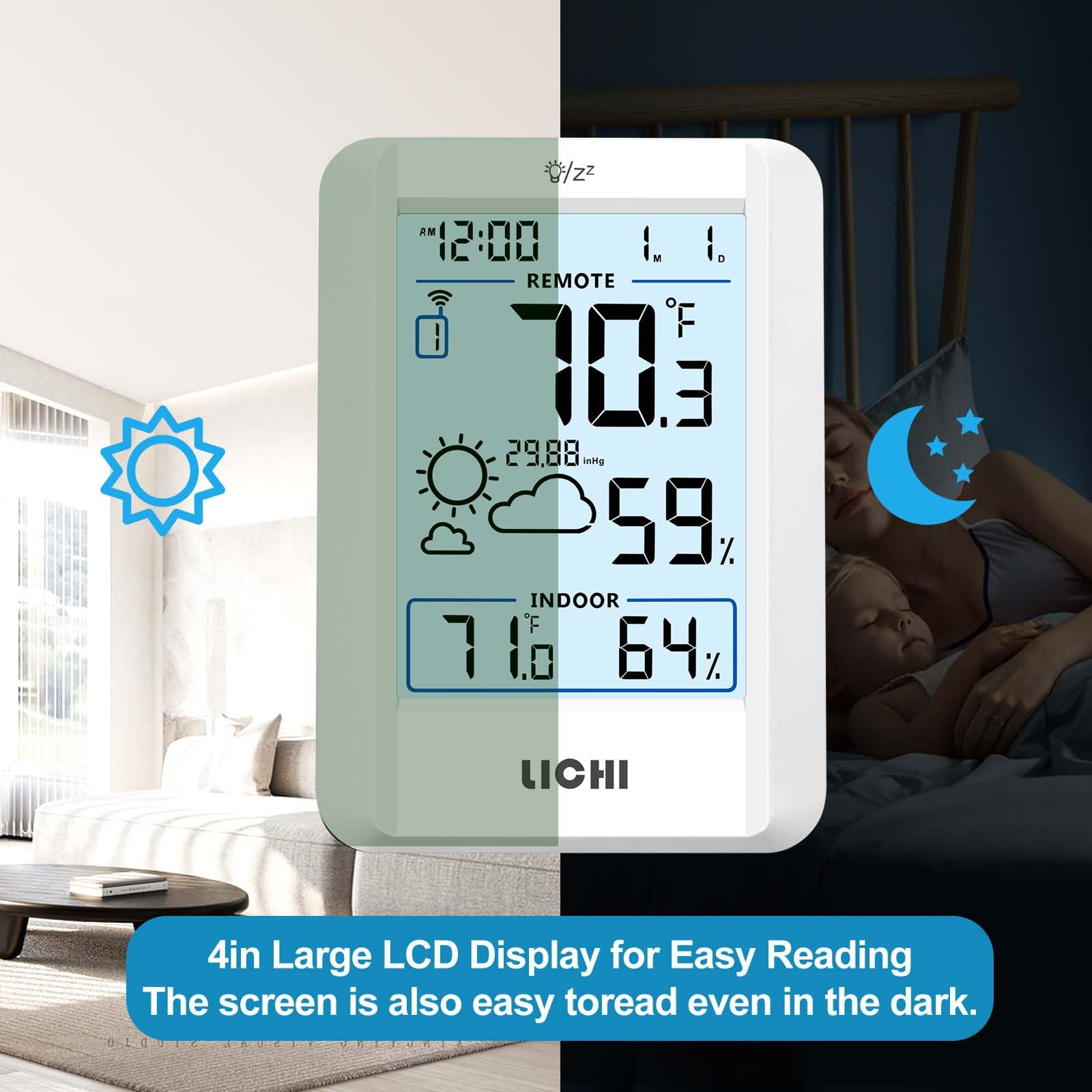 LICHI easy setup with support for up to three sensors.