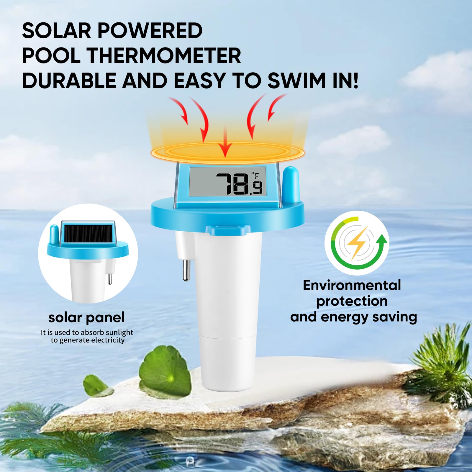 LICHI thermometer shown at 35-degree angle for clear readings from any edge