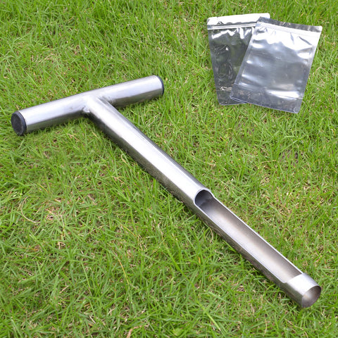 Lichtund soil probe 12 inch core sampler for precise lawn testing.