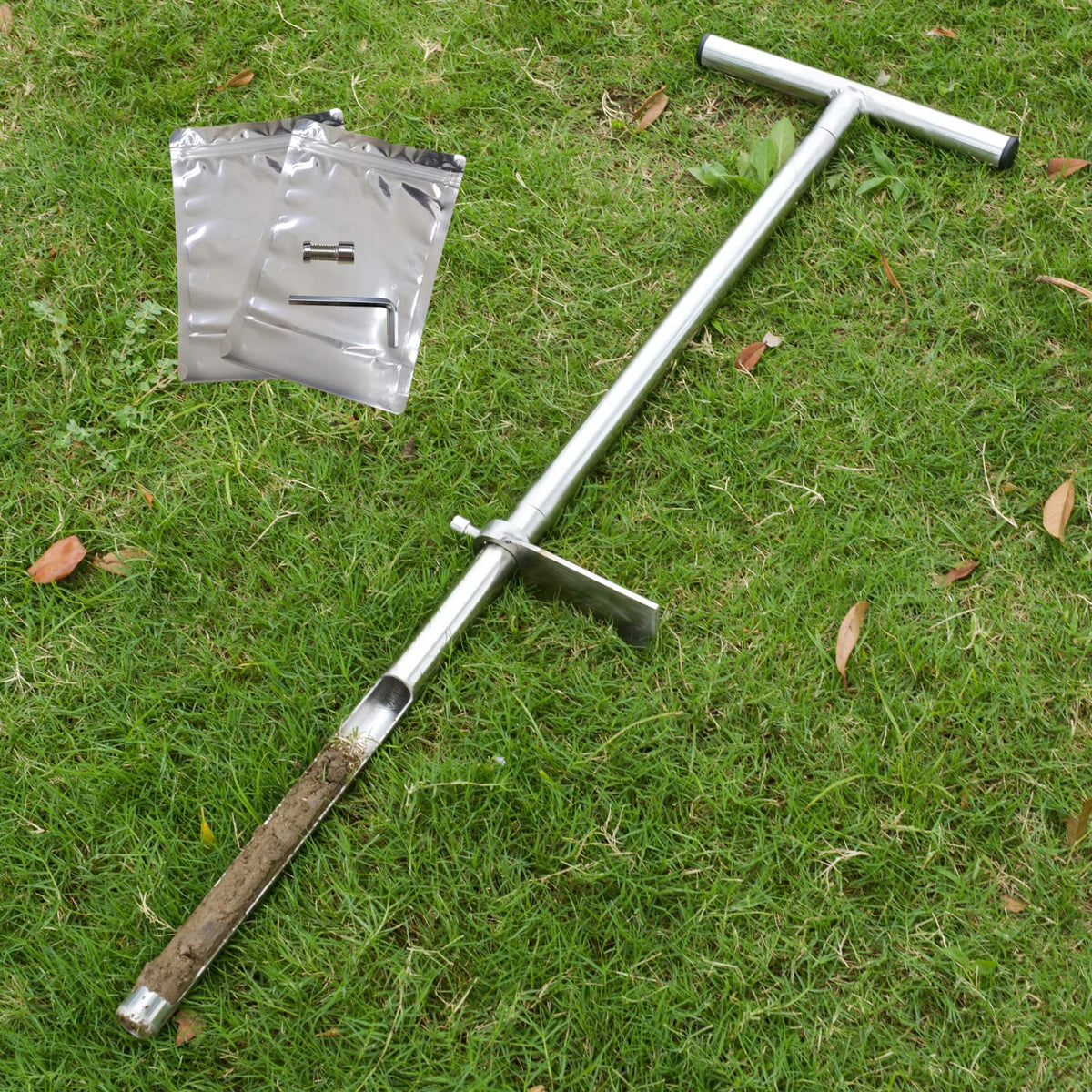 Lichtund soil probe 35 inch for accurate lawn soil sampling.