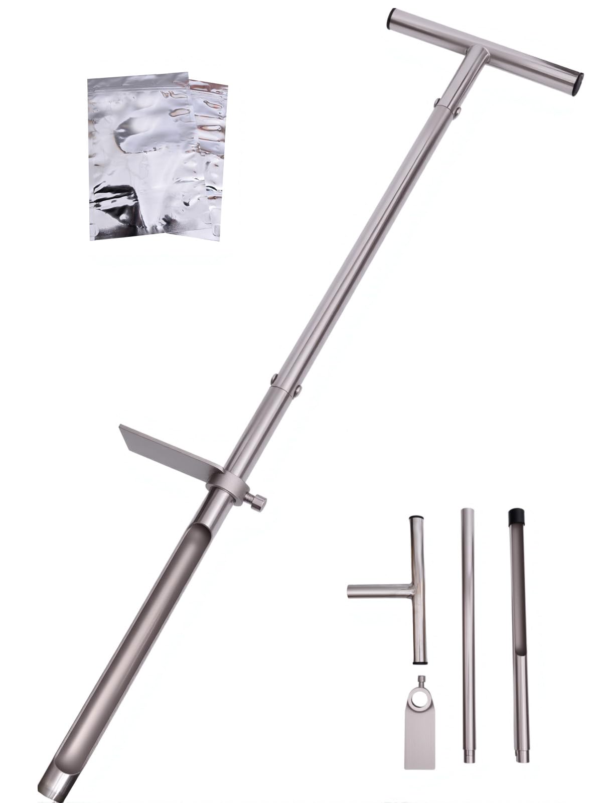 Lichtund soil probe 36in length with pedal for easy standing sampling
