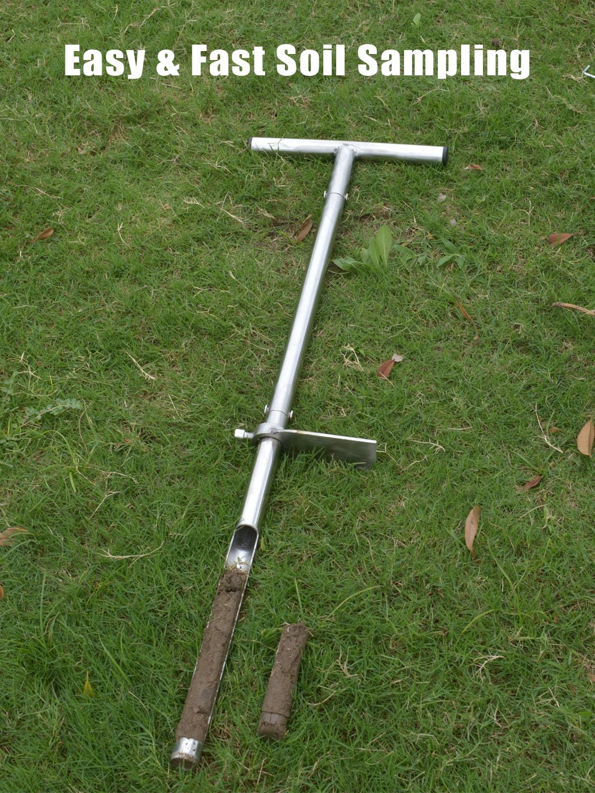 Lichtund soil probe mid-section detachable for compact transport