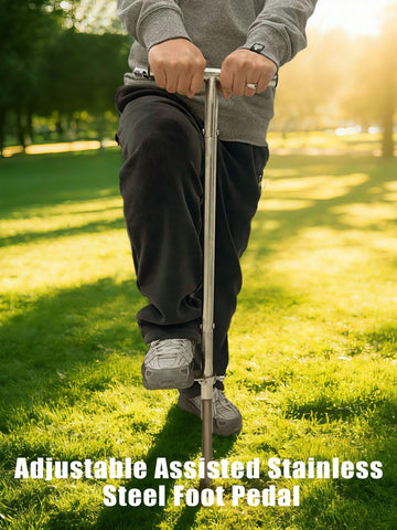Lichtund soil probe foot pedal in action for added leverage