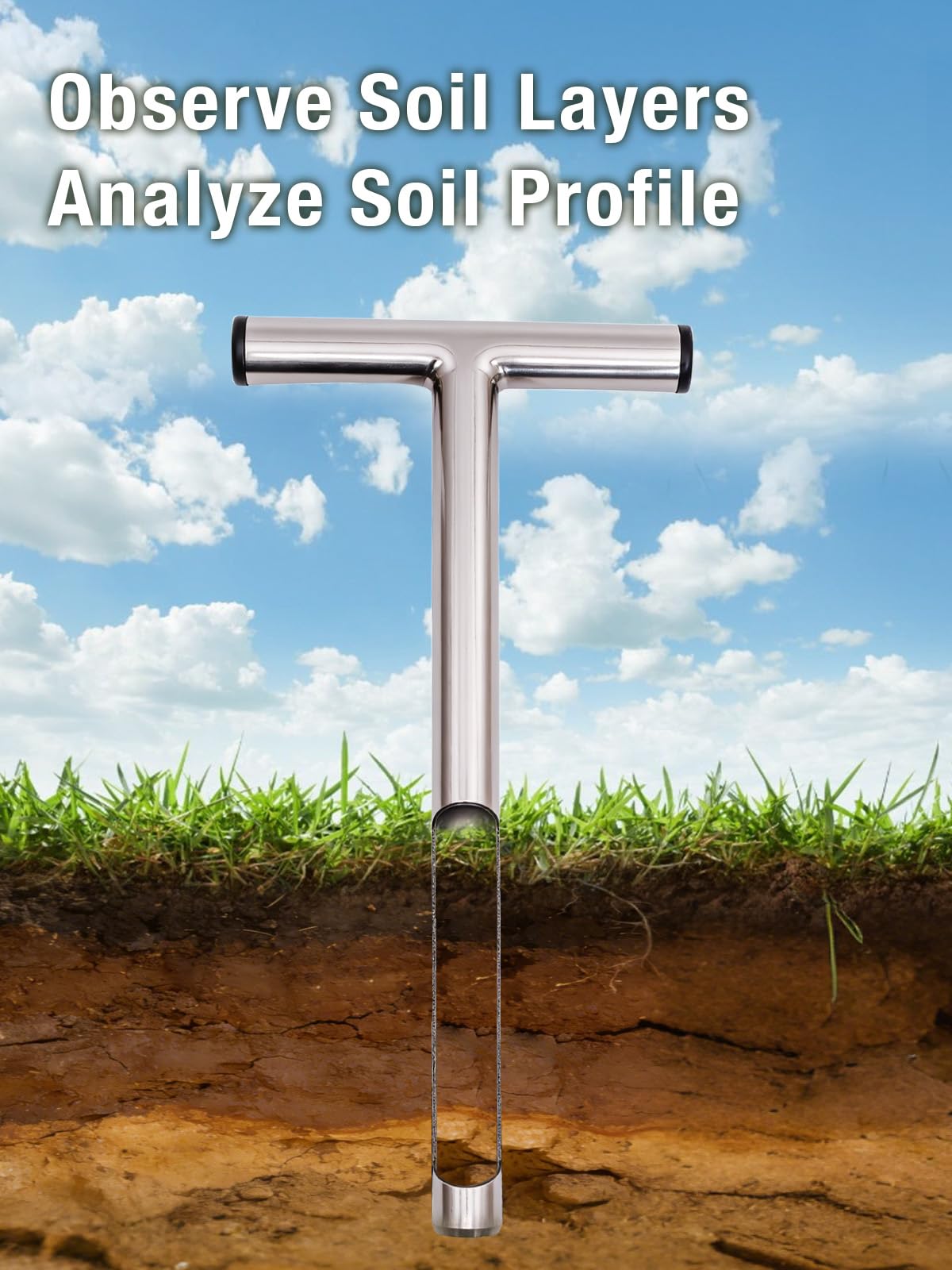 Lichtund stainless steel soil sampler showcases rust resistance for long-lasting field testing