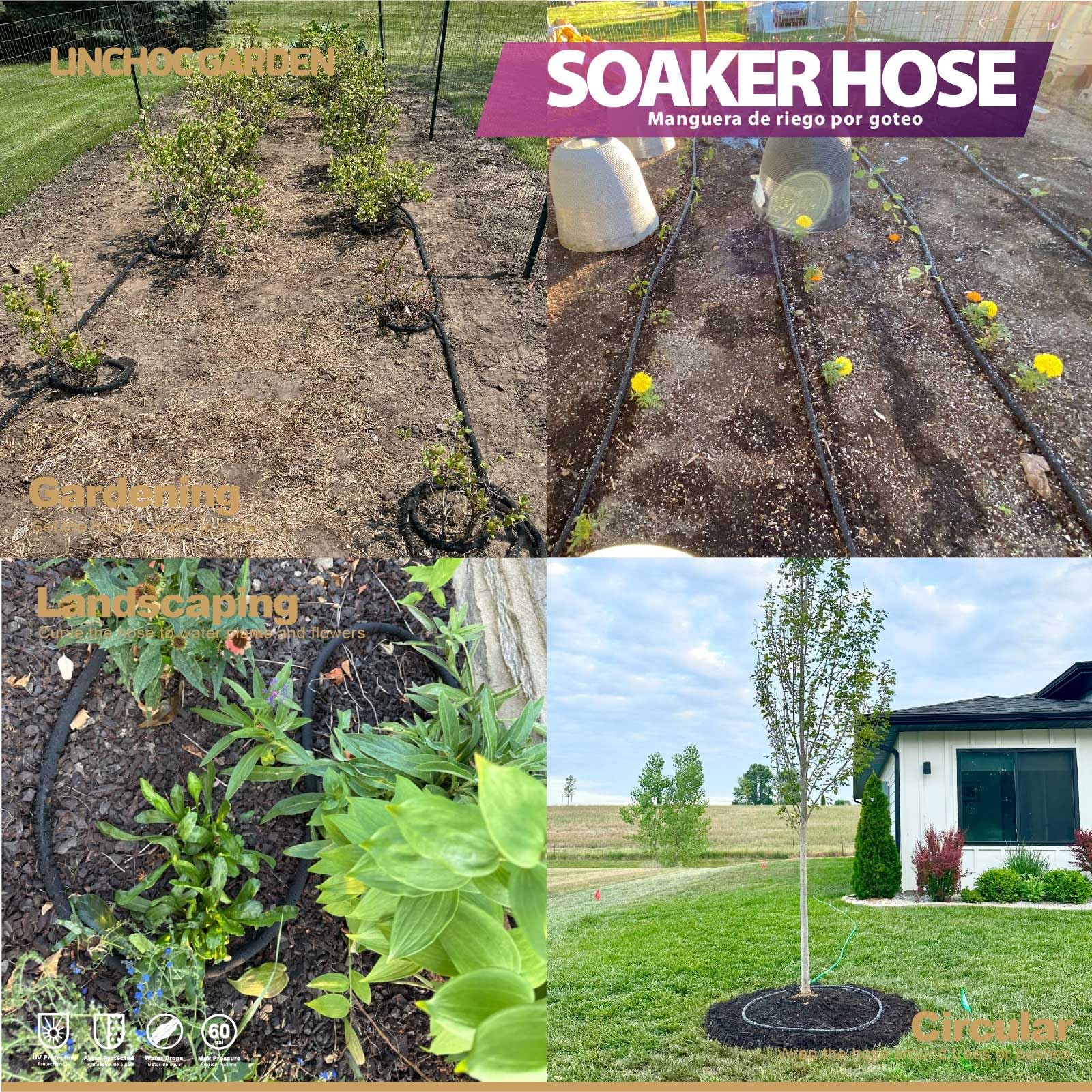 LICNCHOC GARDEN leak-proof design minimizes drips during use.