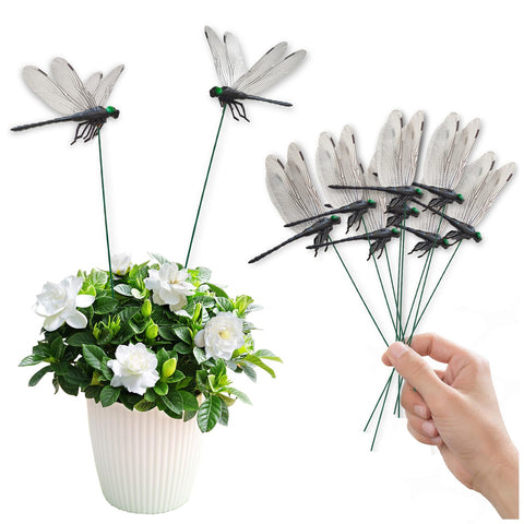 Lidengle dragonfly stake outdoor garden lifelike silhouette for borders