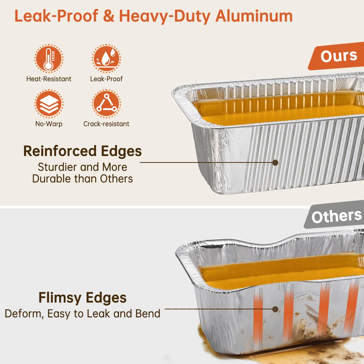 Reinforced edges on Lideropa liners resist leaks during heavy grease loads.