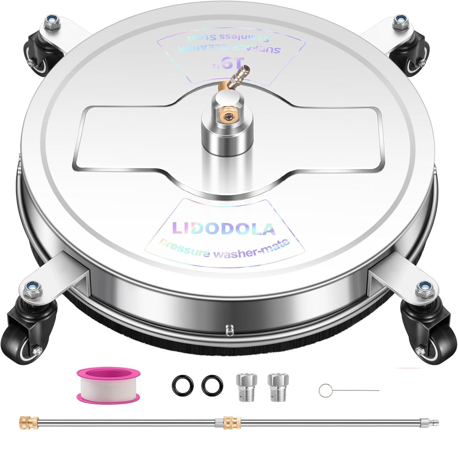 Lidodola 19-inch surface cleaner base for wide-area cleaning.