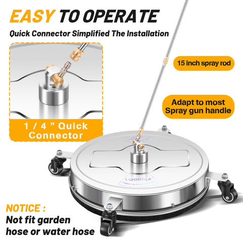 Lidodola four wheels enable smooth movement on large surfaces.