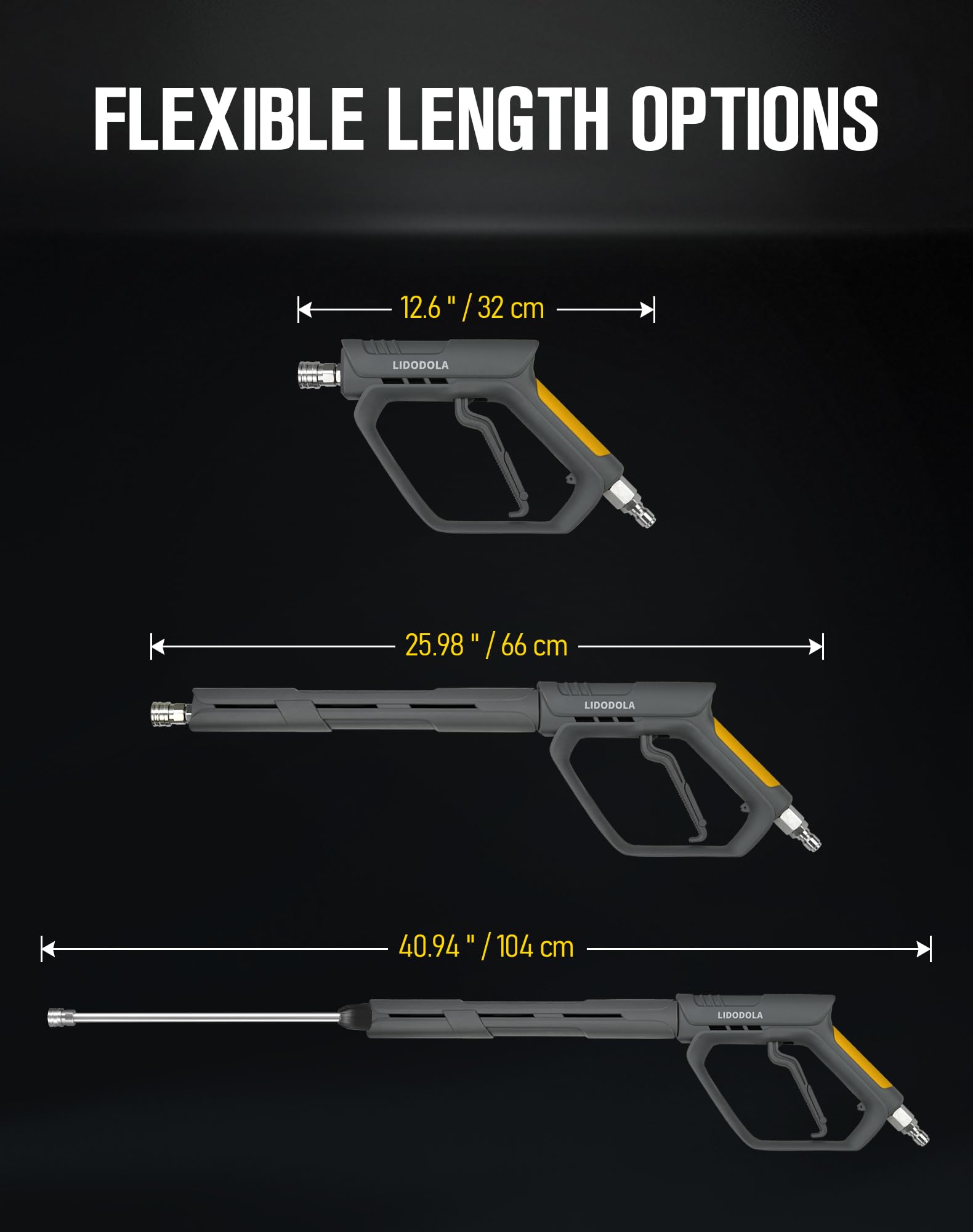LidoDola five nozzle tips offer versatile surfaces cleaning options