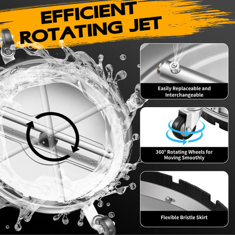 Lidodola PWS-20 dual high-pressure jets deliver faster cleaning