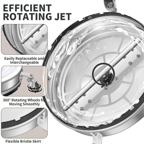 Lidodola PWS 24 debris filter detail helps prevent clogs.