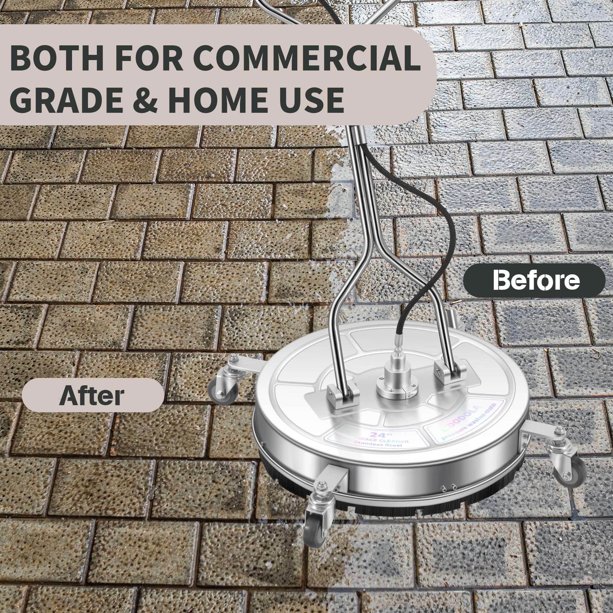 Lidodola PWS 24 jet nozzle array delivers rapid cleaning.