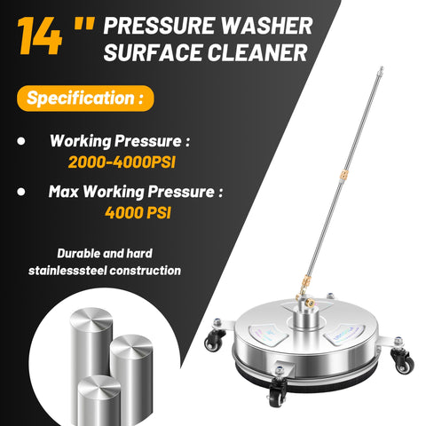 LidoDola PWS14 stainless steel body for durable outdoor cleaning
