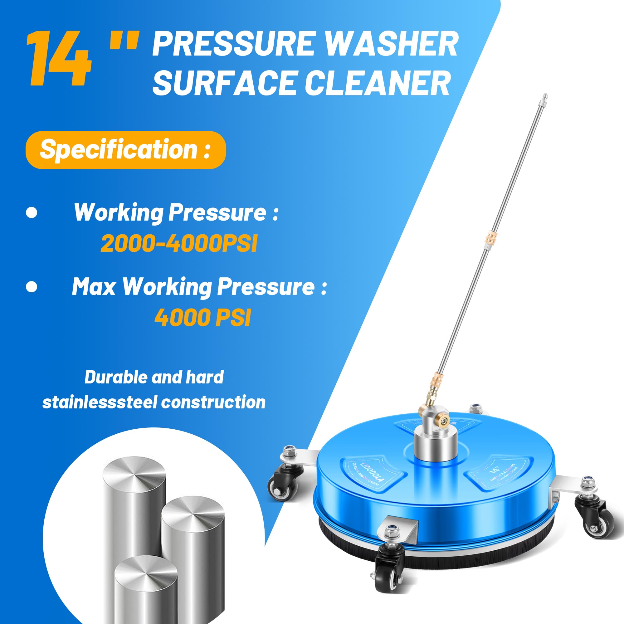 Lidodola PWS14B stainless steel structure for lasting durability