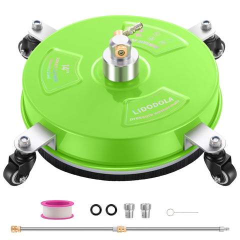 LidoDola PWS14G surface cleaner front view for efficient patio cleaning