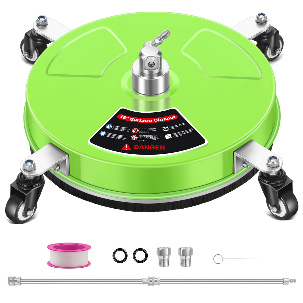 LidoDola surface cleaner with stainless steel body for durable, professional-grade cleaning.