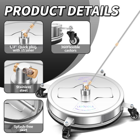 Lidodola weighted base ensures stable, frustration-free operation.