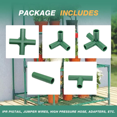 LIDSCURA ABS garden frame connector offers durable, lightweight joint solutions.