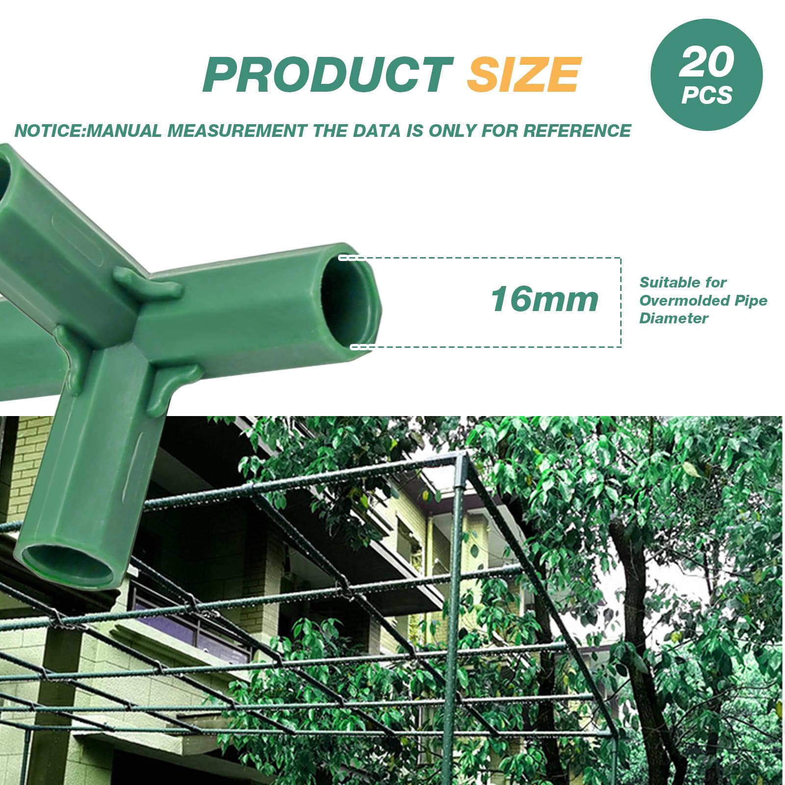 LIDSCURA four-way connector creates sturdy polygon frames for larger greenhouses.