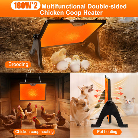 Lieberwell hanging installation kit allows elevated placement in the coop.
