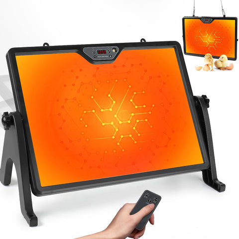 Lieberwell Smart Chicken Coop Heater remote control enables easy temperature adjustments.