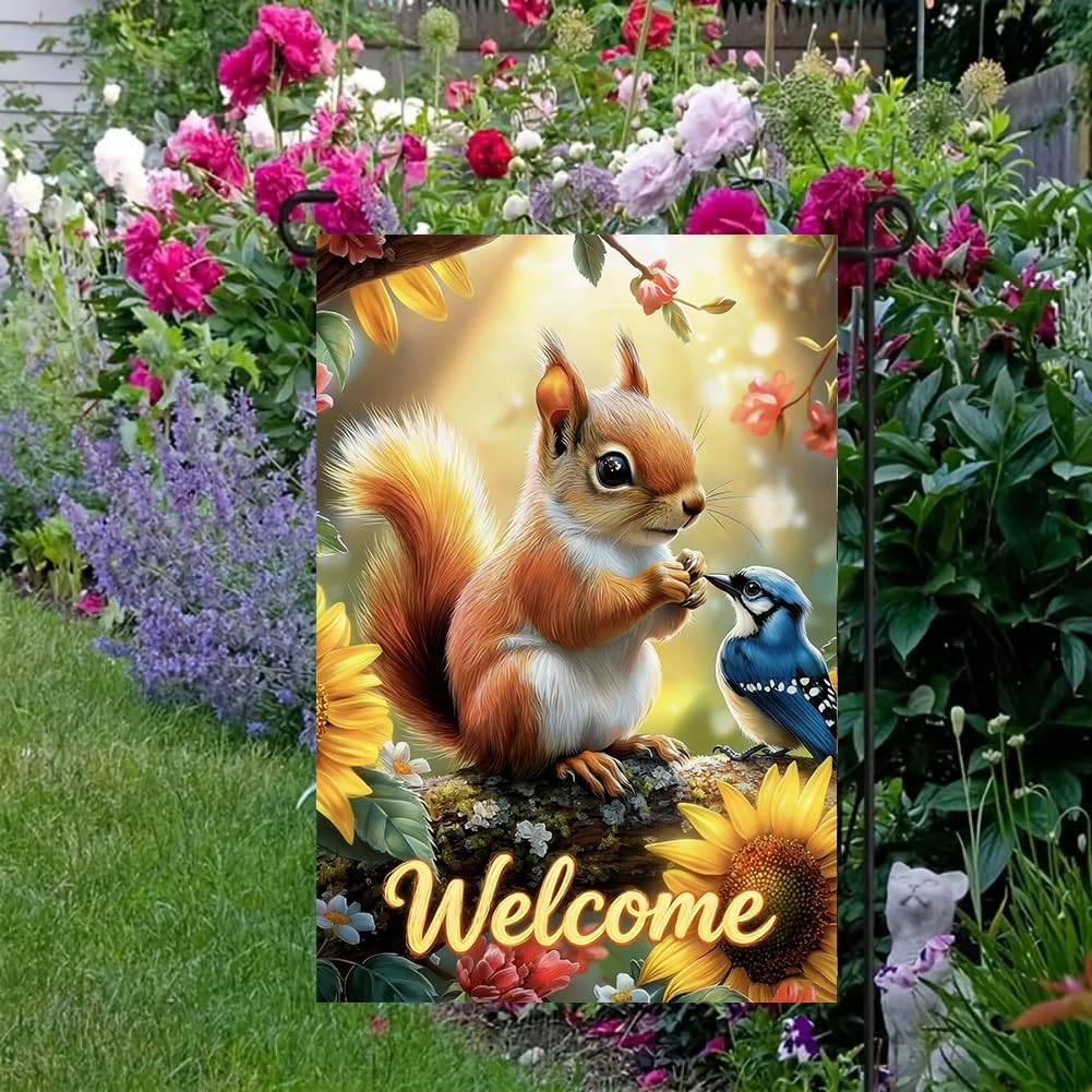 LienzoFest burlap texture flag adds rustic charm and weather resistance to porches.